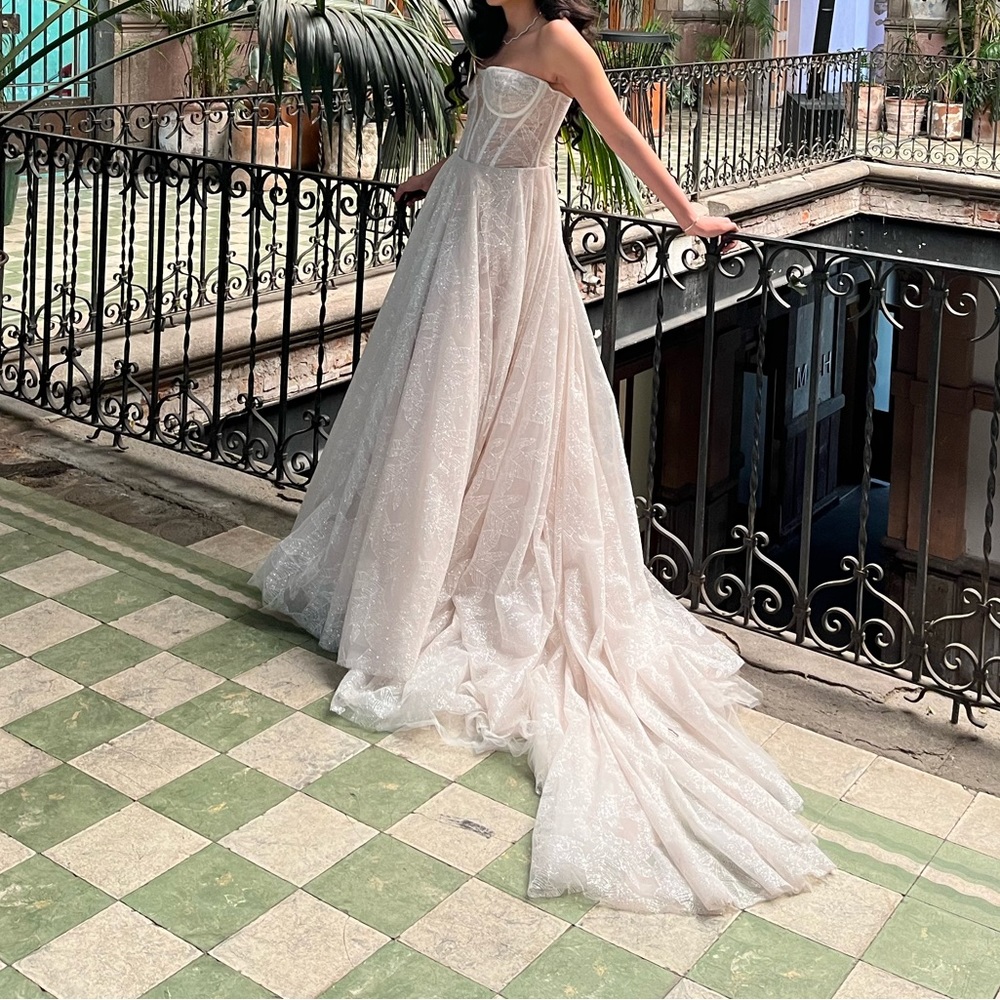 Galia Lahav Rae Aline sparkly dress